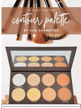 KAB Cosmetics Contour Palette - Warm Brown & Cream Shades